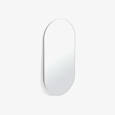 Habitat Habitat Pill Shape Rimless Wall Mirror