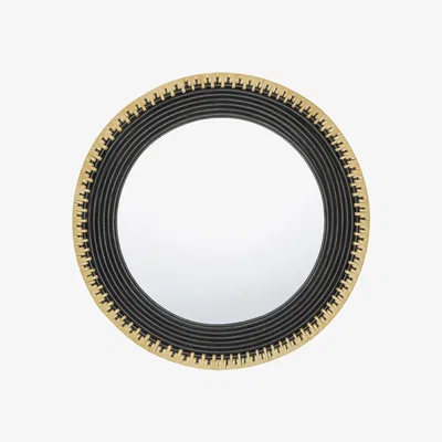 Habitat Habitat Catana Round Rattan Wall Mirror - Black