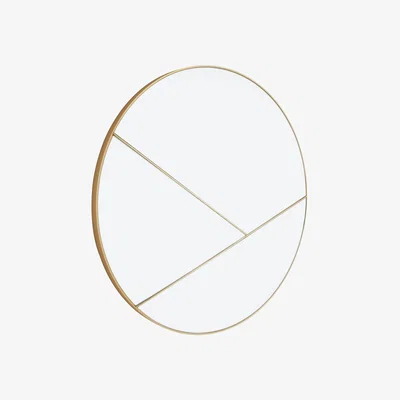 Habitat Habitat Kade Gold Round Sectional Mirror