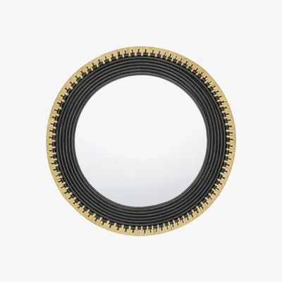 Habitat Habitat Catana Black And Natural Woven Rattan Mirror