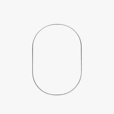 Heal's Heal's Fine Edge Mirror Oval Black Small - Heal's UK Furniture