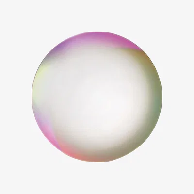 Heal's Glas Italia Shimmer Round Wall Mirror 60cm