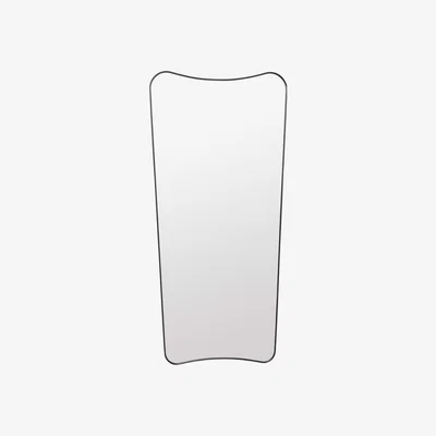 Heal's Gubi FA33 Rectangular Wall Mirror Large Brass - Heal's UK Furniture