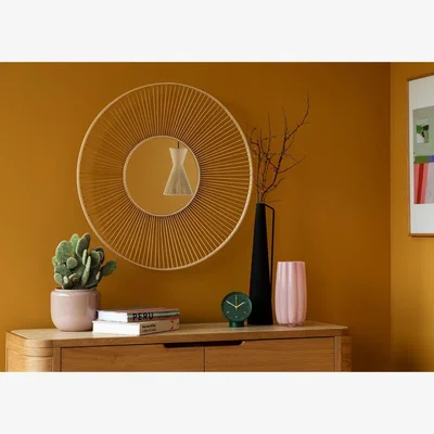 Heal's Heal's Makiko Round Wall Mirror Bamboo 80cm