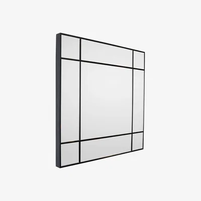Heal's Porada Four Season Square Mirror Wenge Stain Small - Heal's UK Furniture