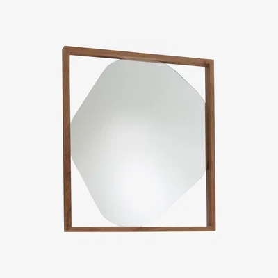 Heal's Ligne Roset Belize Small Walnut Mirror - Heal's UK Furniture