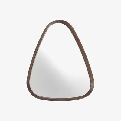 Heal's Porada Mix 3 Triangular Wall Mirror Canaletta Walnut