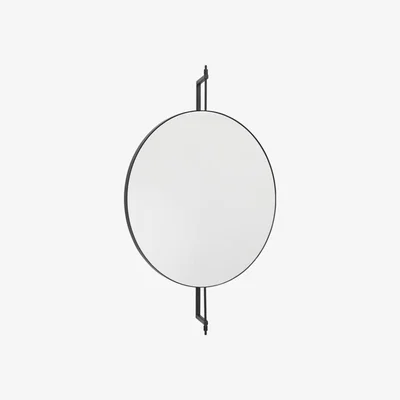 Heal's Heal's Round Rotating Mirror Black - Heal's UK Furniture
