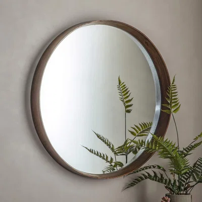 IO Living Solent Mirror Walnut 100cm