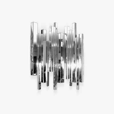 John Lewis Libra Crystalline Effect Wall Mirror, Silver, 150 x 120cm