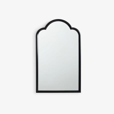 John Lewis John Lewis & Partners Decorative Curved Top Wall Mirror, 140 x 85cm, Black