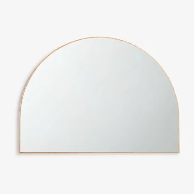 John Lewis John Lewis & Partners Thin Oak Wood Frame Overmantle Mirror, Natural, 80 x 110cm