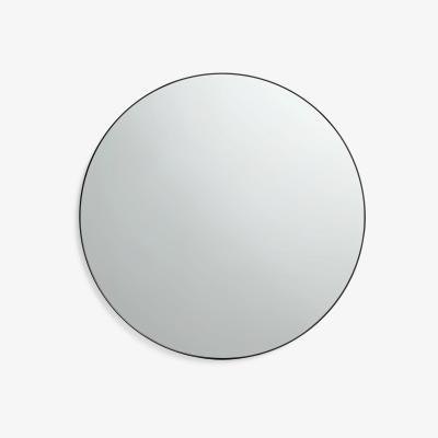 John Lewis John Lewis & Partners Metal Frame Round Mirror, 80cm, Black