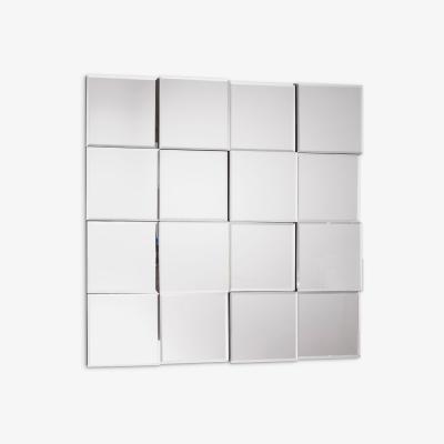 John Lewis Allenby Square Glass Frame Mirror, 68 x 68cm, Clear