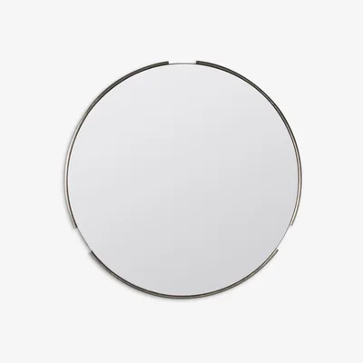 John Lewis Fitzroy Round Wood Frame Mirror, 80cm