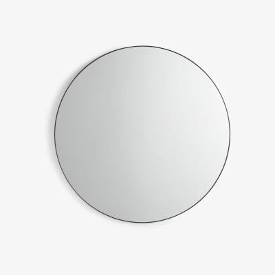 John Lewis John Lewis & Partners Metal Frame Round Mirror, 120cm, Black
