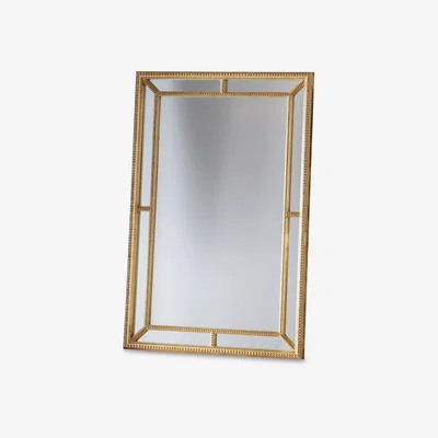 John Lewis Sinatra Rectangular Decorative Beaded Wall Mirror, 121 x 80cm, Gold