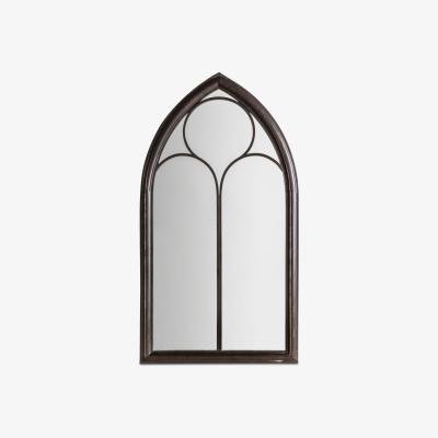 John Lewis Afur Outdoor Garden Wall Arched Mirror, 112 x 61cm, Antique Noir