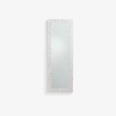 John Lewis John Lewis & Partners Mother Of Pearl Frame Hallway Mirror, 150 x 50cm, Cream