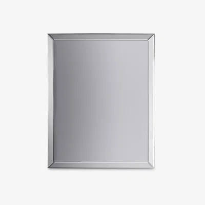 John Lewis Luna Rectangular Glass Frame Wall Mirror, Clear