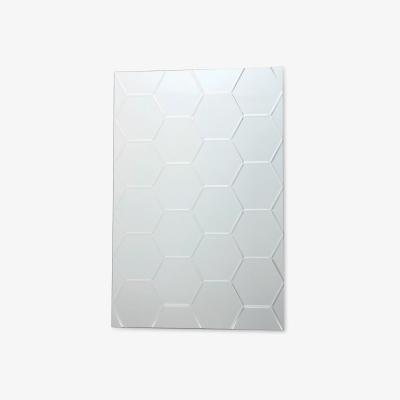 John Lewis Där Lezana Rectangular Honeycomb Glass Wall Mirror, 90 x 60cm, Clear