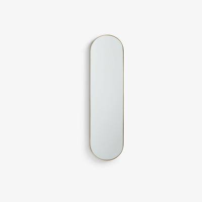 John Lewis John Lewis & Partners Ellipse Metal Frame Wall Mirror, 122 x 32cm
