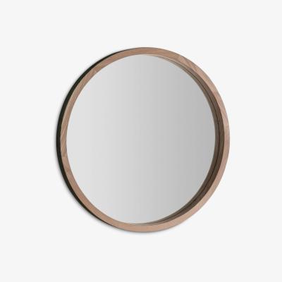 John Lewis Bowman Round Oak Wood Frame Mirror, 70cm, Natural