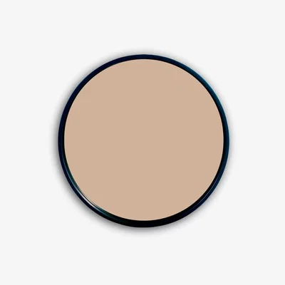 John Lewis Där Anzio Round Wall Mirror, 59cm, Satin Black/Rose Gold