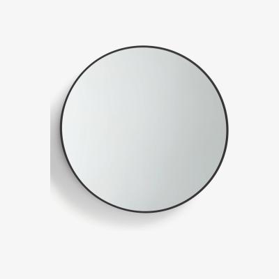 John Lewis ANYDAY John Lewis & Partners Thin Aluminium Frame Round Wall Mirror, 65cm, Black