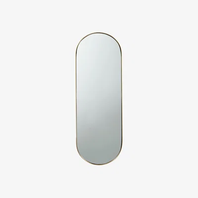 John Lewis John Lewis & Partners Lozenge Mirror, 77 x 27cm, Brass