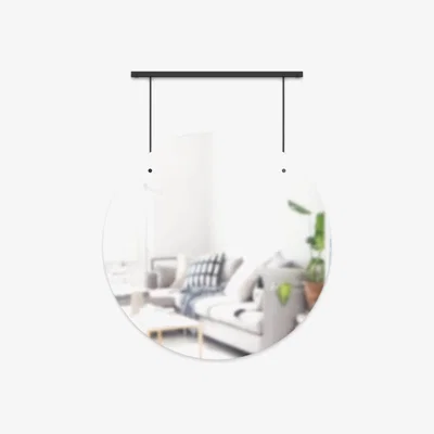 John Lewis Umbra Exhibit Round Hanging Wall Mirror, 61cm
