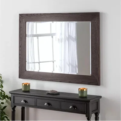 John Lewis Yearn Rectangular Oak Wood Wall Mirror