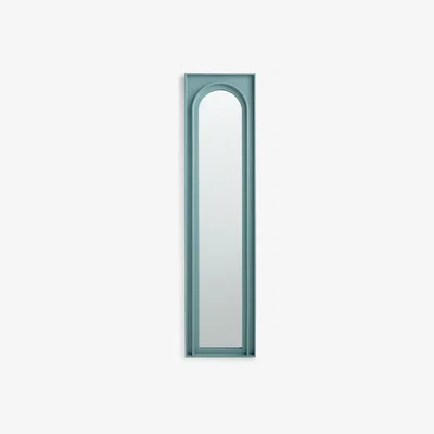 John Lewis John Lewis & Partners Arched Wood Frame Hallway Wall Mirror, 180 x 49cm, Blue