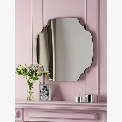 John Lewis Laura Ashley Rochelle Square Wall Mirror, 60 x 60cm, Clear