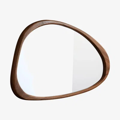 John Lewis west elm Mid-Century Asymmetrical Wall Mirror, Acorn