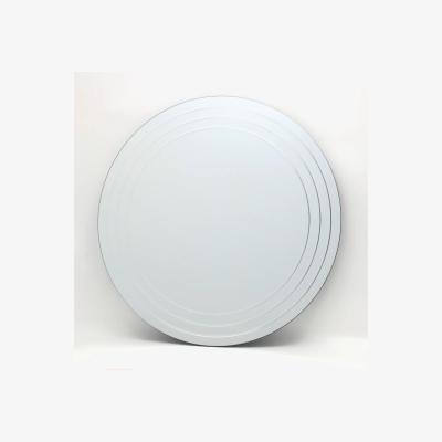 John Lewis Där Meora Round Glass Wall Mirror, 100cm, Clear