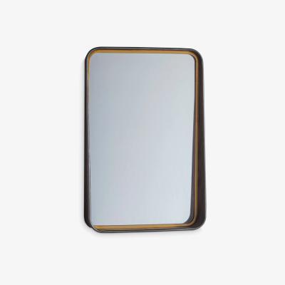 John Lewis Earl Rectangular Rounded Corners Metal Frame Mirror, 62 x 41.5cm, Bronze/Gold
