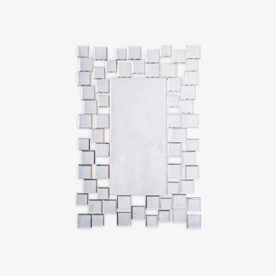 John Lewis Brielle Rectangular Mirror, 89 x 60cm, Silver