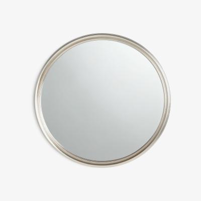 John Lewis John Lewis & Partners Ribbed Round Wall Mirror, Silver