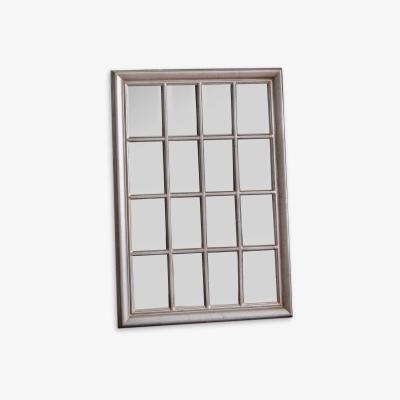 John Lewis Ashmore Rectangular Window Frame Wall Mirror, 106 x 75.5cm, Silver