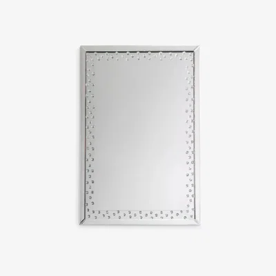 John Lewis Eastmoor Rectangular Decorative Crystals Glass Frame Mirror, Clear