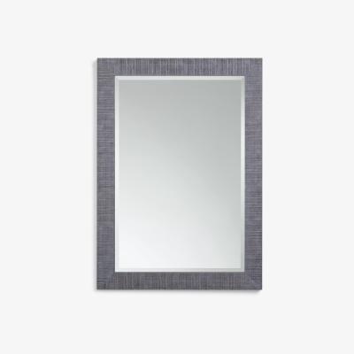 John Lewis John Lewis & Partners Mason Rectangular Textured Wood Frame Wall Mirror