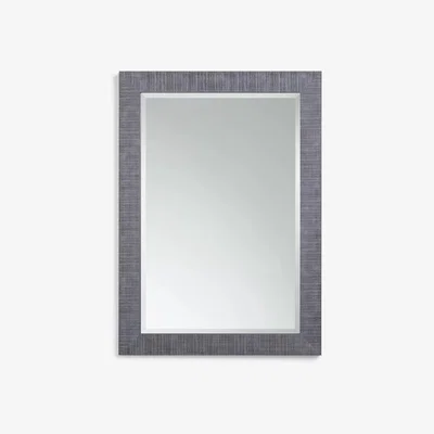 John Lewis John Lewis & Partners Mason Rectangular Textured Wood Frame Wall Mirror