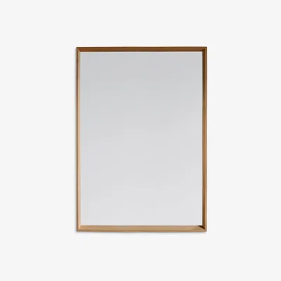 John Lewis Comet Rectangular Wood Frame Mirror, 104 x 74cm