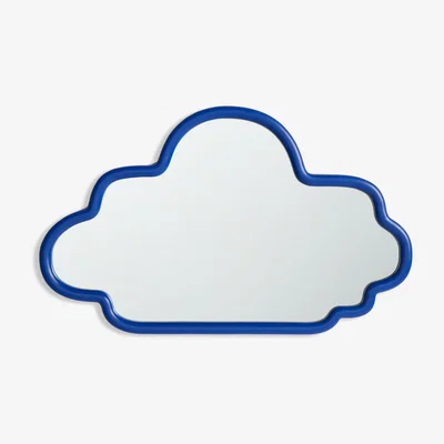John Lewis John Lewis & Partners + Matthew Williamson Cloud Wall Mirror, 55 x 90cm, Blue