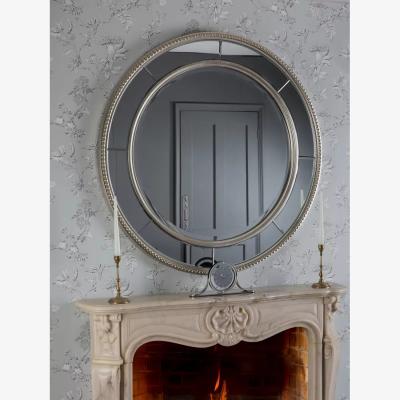 John Lewis Laura Ashley Nolton Round Wall Mirror, 110cm, Champagne