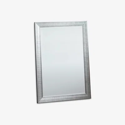 John Lewis Ainsworth Rectangular Wall Mirror, 105.5 x 75cm, Silver