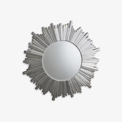 John Lewis Herzfield Starburst Round Mirror, 100cm, Silver