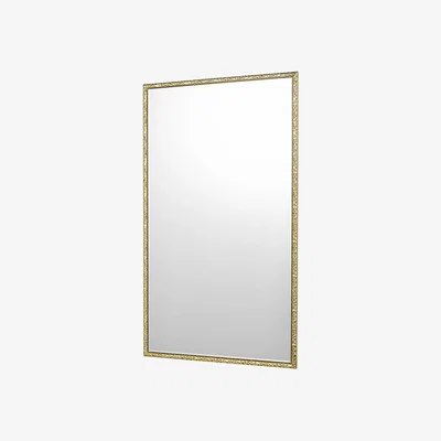John Lewis Där Jinelle Hammered Texture Rectangular Wall Mirror, 86 x 50cm, Gold