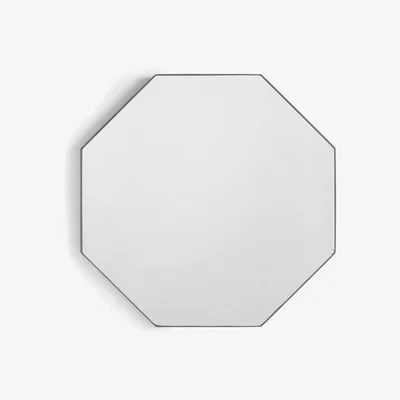 John Lewis John Lewis & Partners Metal Frame Octagonal Mirror, 76 x 76cm, Black